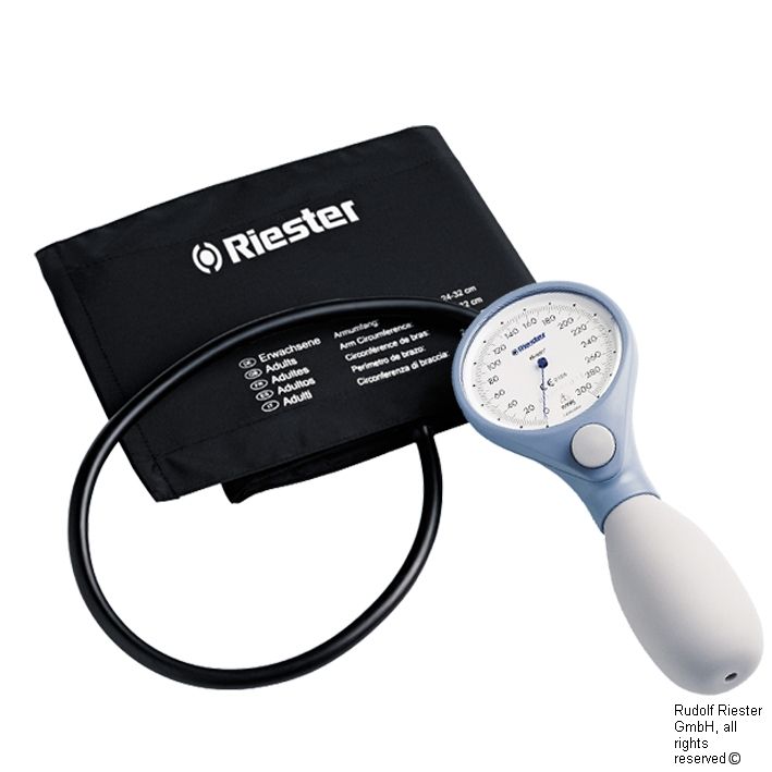 ri-san Blutdruckmessgerät Ø 64 mm Kunststoff blau, 1-Schlauch,