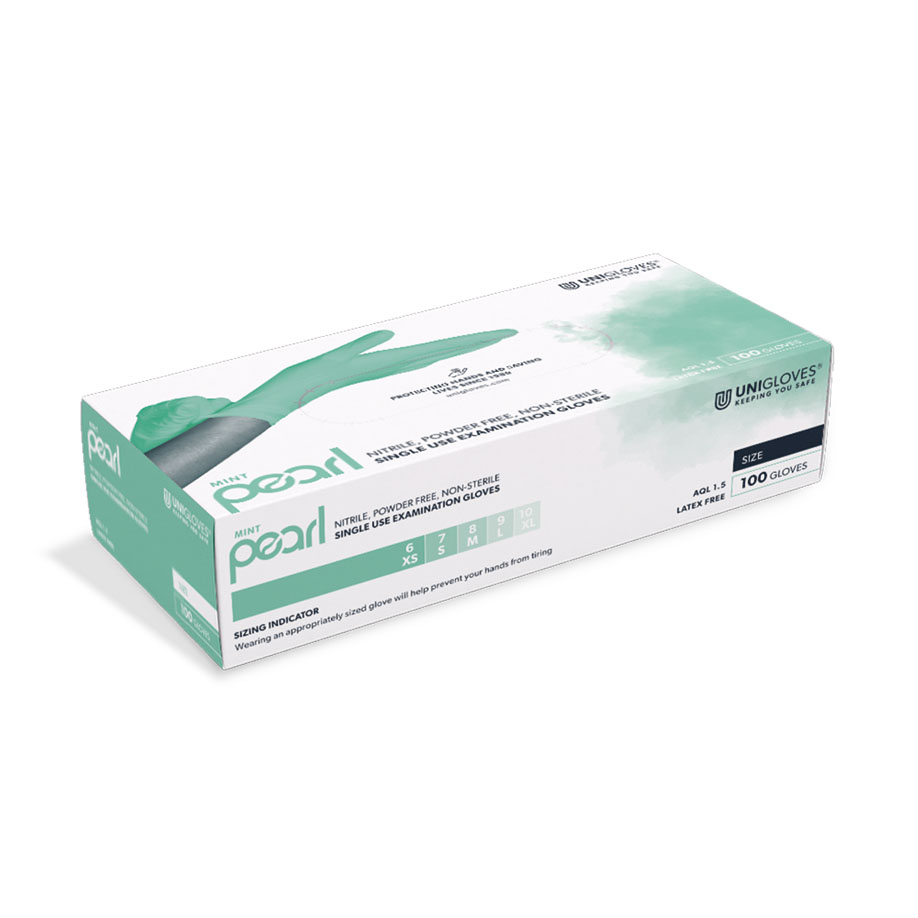 Mint Pearl Nitril U.-Handschuhe Gr. XL