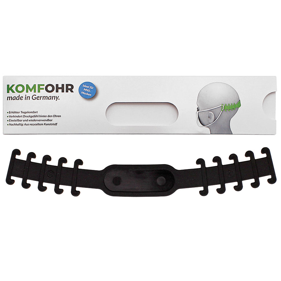 KOMFOHR Maskenhalter schwarz,