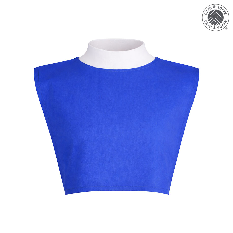 wiroCAPE Einweg-SMS Mini Poncho mit Strickrollkragen, wärmend, blau, unisize (50 Stck.)