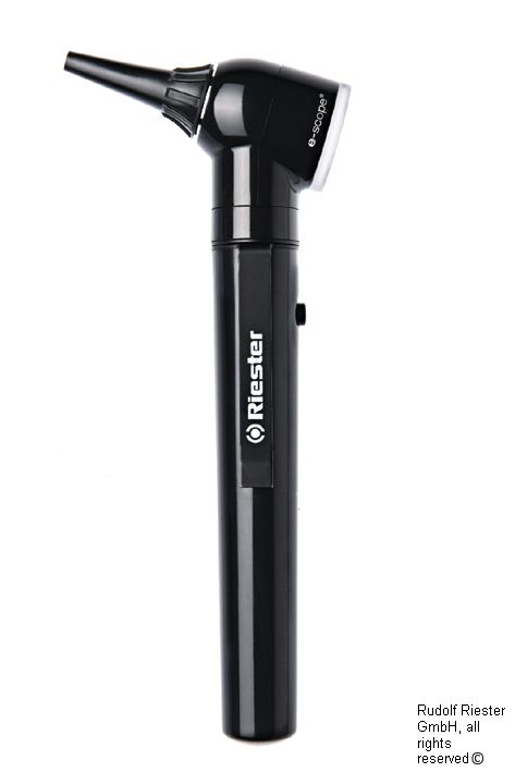 e-scope F.O. Otoskop LED 3,7 V schwarz