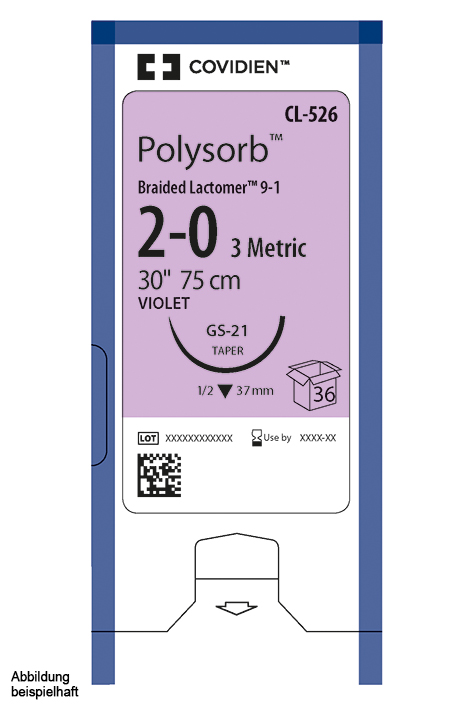 Polysorb geflochten CV-23 3/0=2