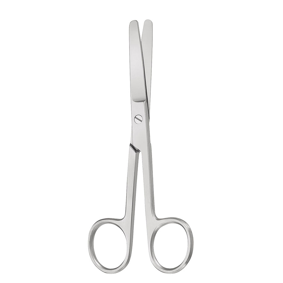 chir. Schere gerade, stumpf/stumpf,