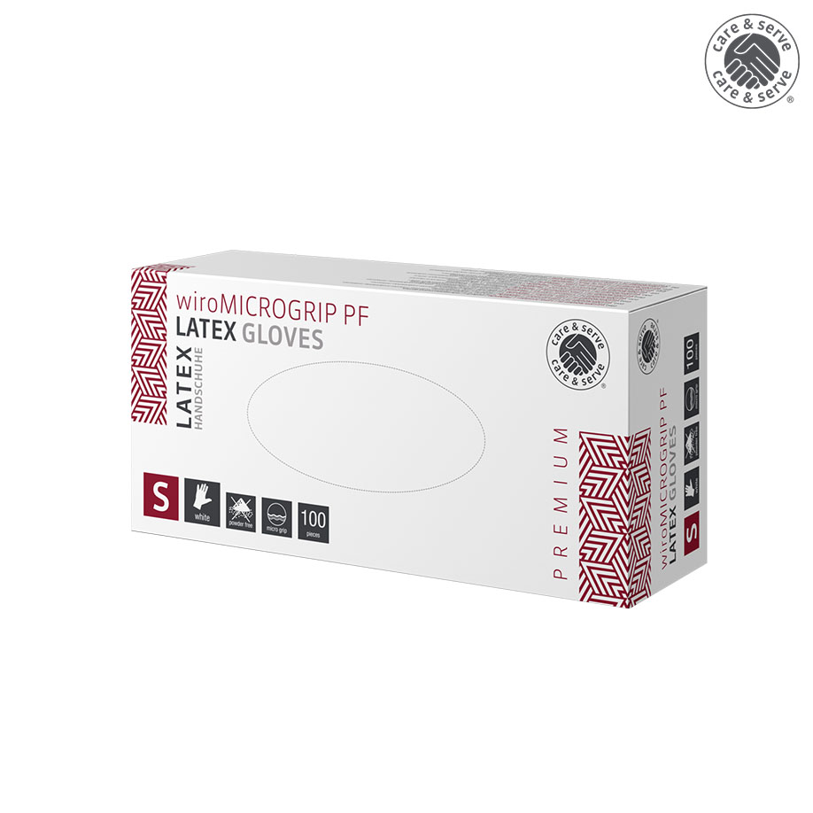 wiroMICROGRIP PF, Latex U.-Handschuhe,