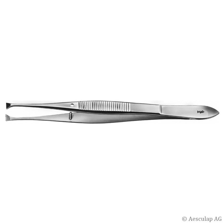 GRAEFE Naht- und Fixierpinzette, gerade, 11 cm