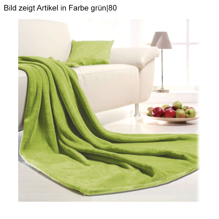 Kuscheldecke ''Memphis'' grün,