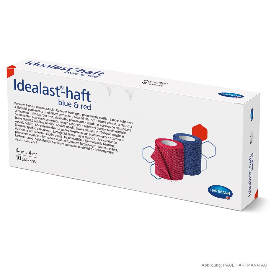 Idealast-haft Color Idealbinden 4 m x 4 cm (10 Binden sort.)