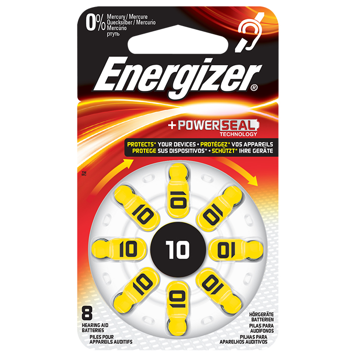 Energizer Batterie Typ 10 1,4 V für Hörgeräte (8 Stck.)