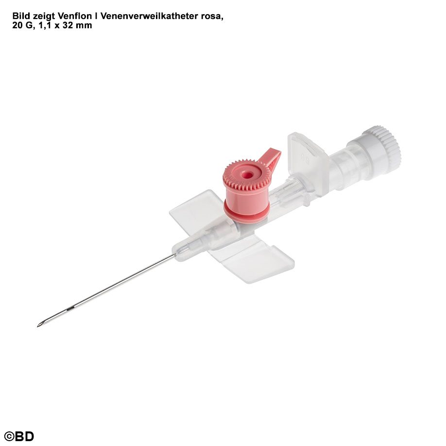 Venflon I Venenverweilkatheter blau 22 G, 0,9 x 25 mm