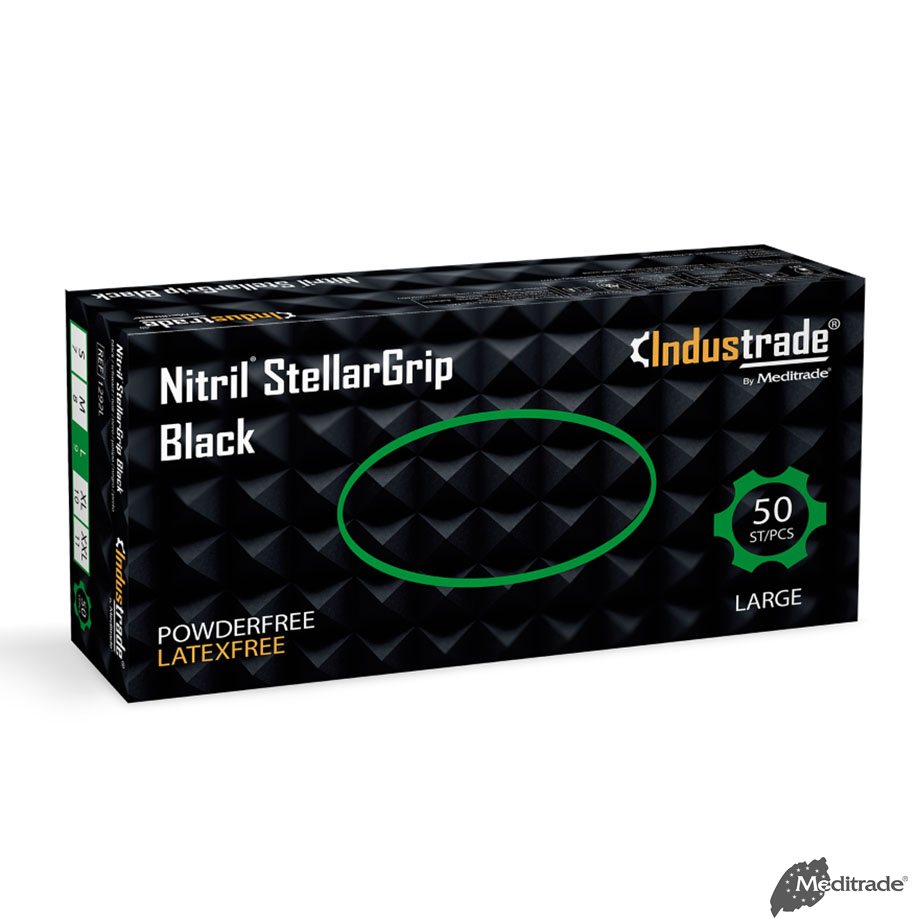 Nitril StellarGrip schwarz E.-Schutzhandschuhe Gr. L (50 Stck.)