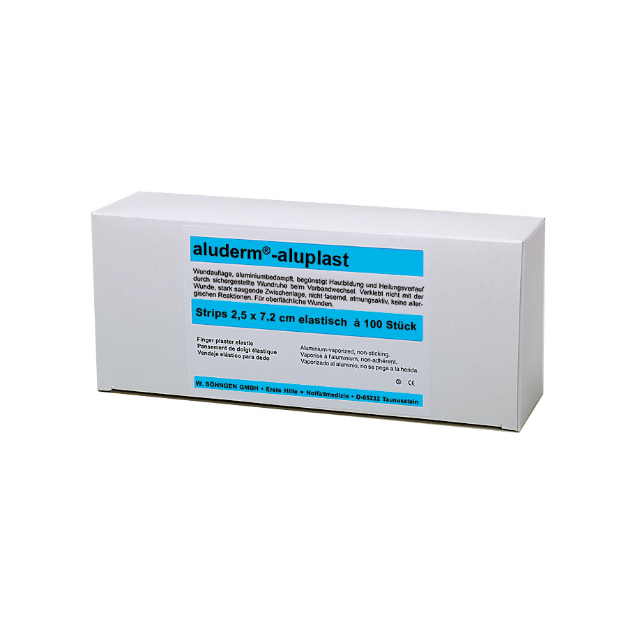aluderm-aluplast Strips elastisch ca. 2,5 x 7,2 cm (100 Stck.)