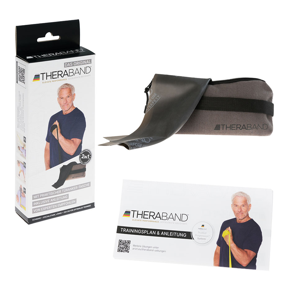 TheraBand 2,5 m, schwarz/spez. stark