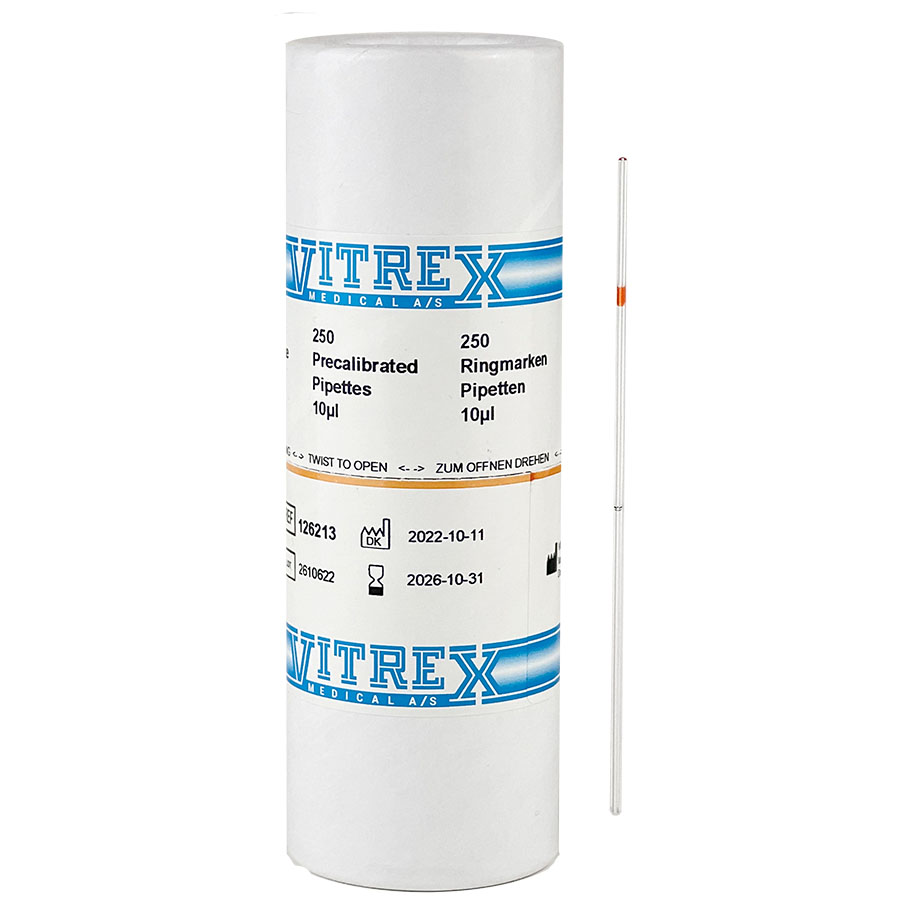 Einmal-Mikropipetten 10 µl mit Ringmarke, orange (250 Stck.)