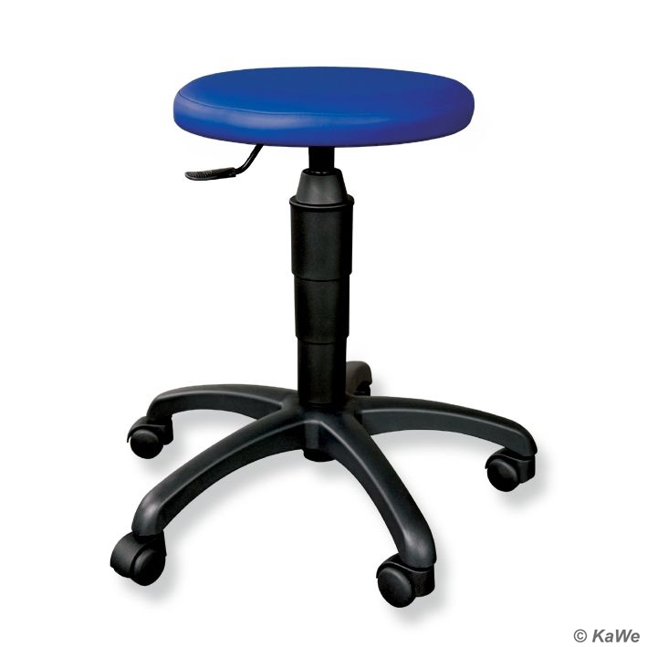 Drehhocker Classic mit Rundsitz, blau