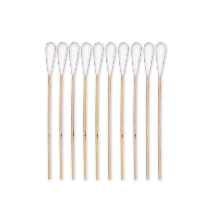 MEDI-WOOD Wattestäbchen Holz 15 cm lang, Ø 2,5 mm, Wattekopf Ø 10 mm (50 Stck.)