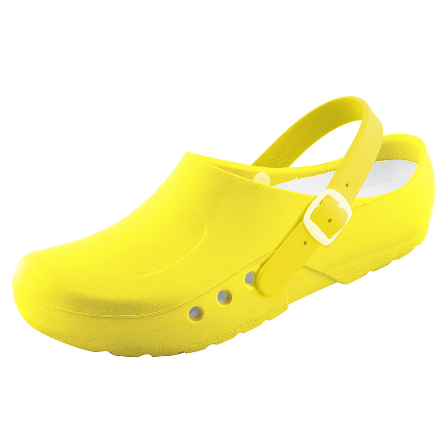 OrthoClogs mit Fersenriemen gelb, Gr. 37