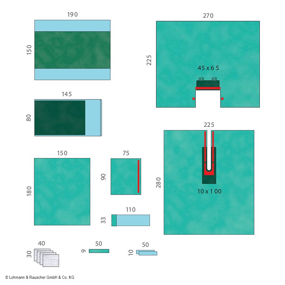 Raucodrape PRO Hüft-Set II,