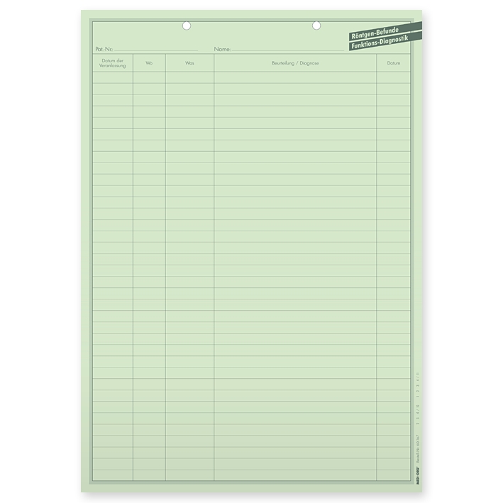 Röntgenbefunde DIN A4
