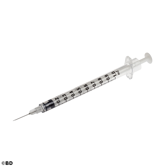 BD Plastipak Sub-Q Einmal-Spritze 1 ml,