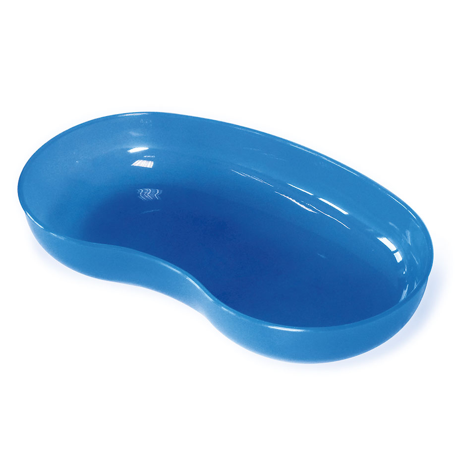 Nierenschale aus PP, blau transluzent,