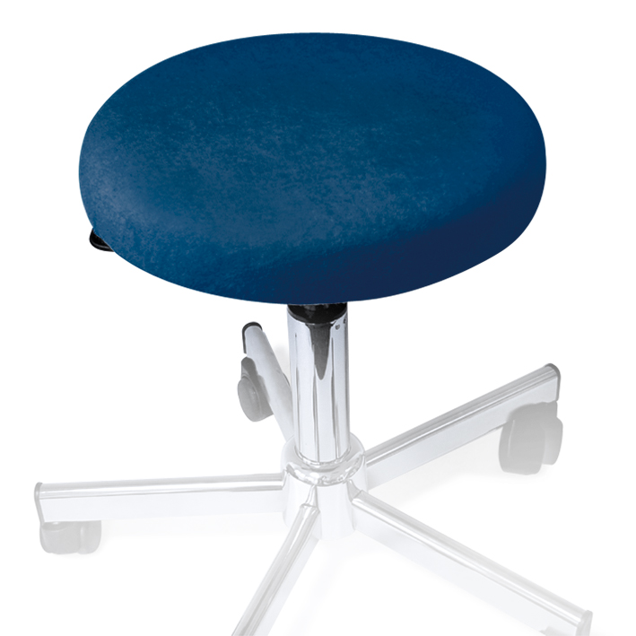 Hockerbezug Frottee marine