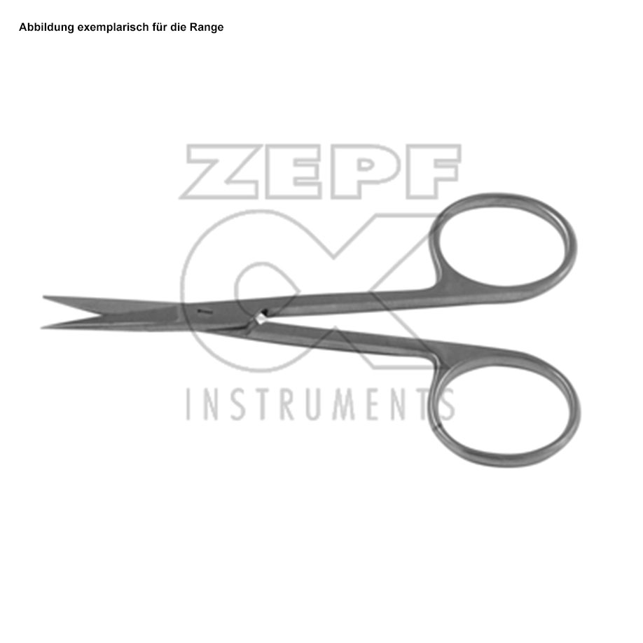 Iris Schere gerade, spitz/spitz