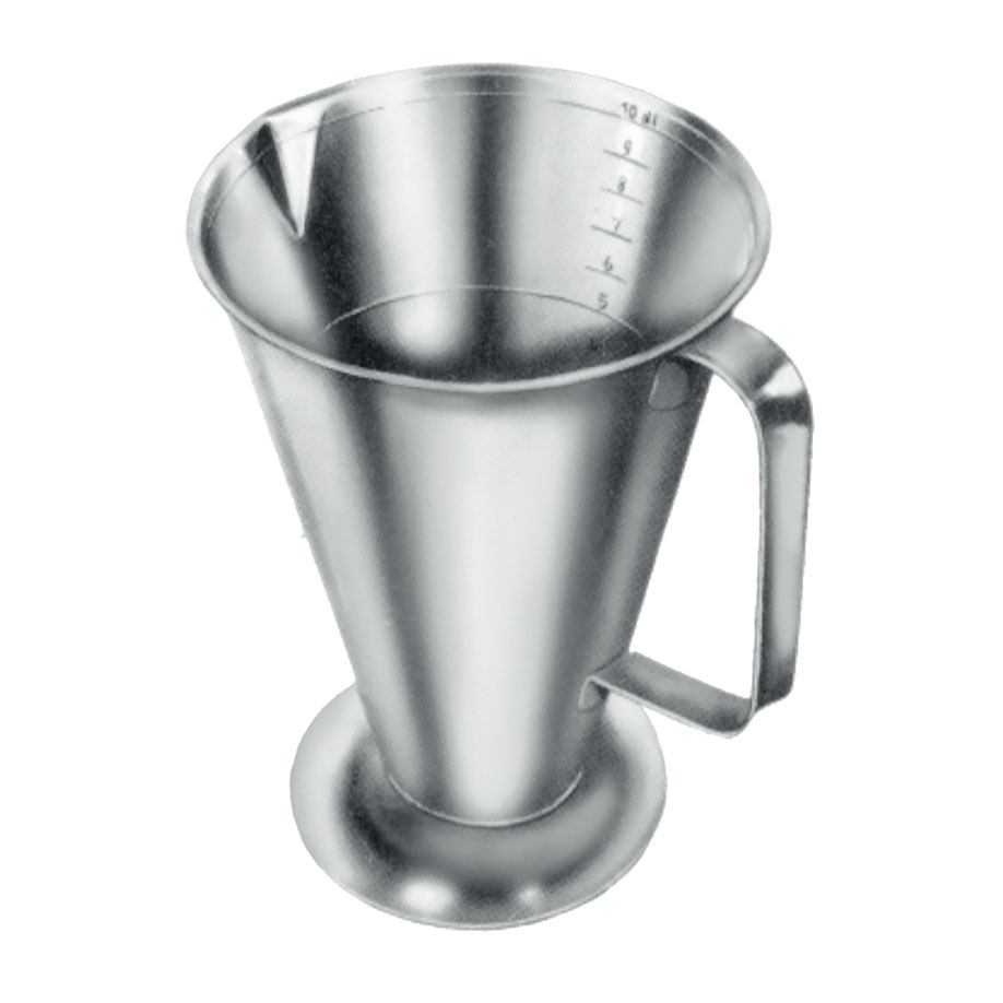 Edelstahl-Messbecher 500 ml innen graduiert