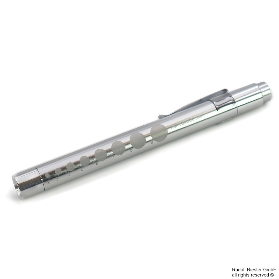 ri-pen Diagnostikleuchte, silber, LED 3 V, inkl. 2 Batterien Typ AAA