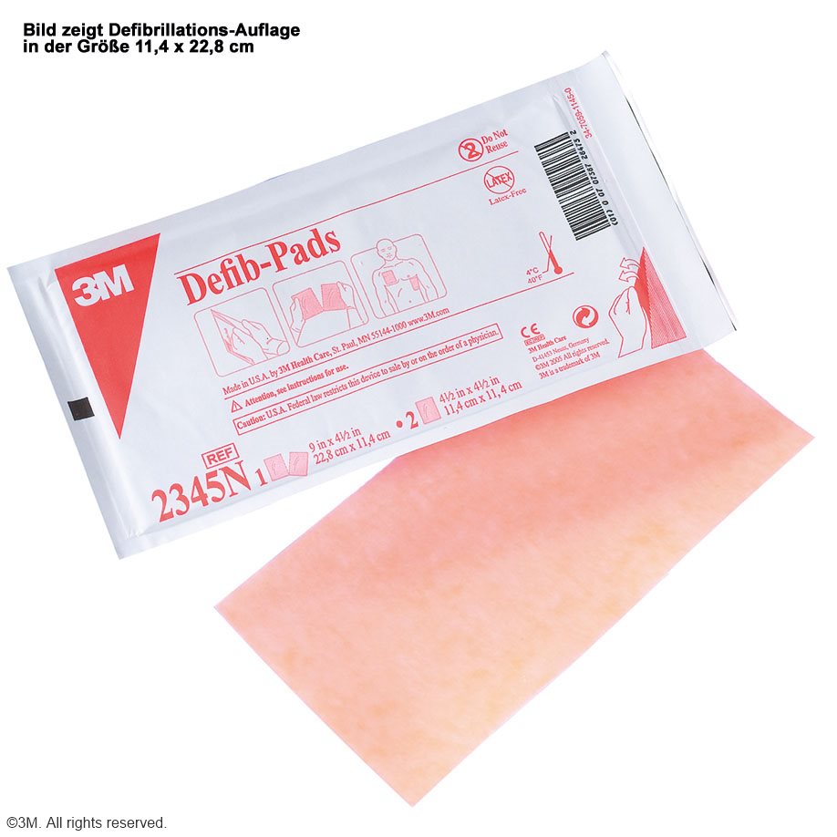 3M Defibrillations-Auflagen, 11,4 x 15,2 cm (10 Paar)