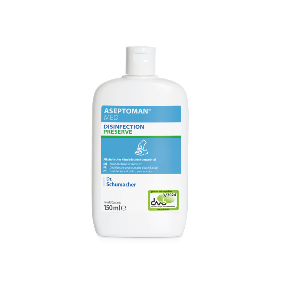 Aseptoman med 150 ml Kittelflasche Händedesinfektion