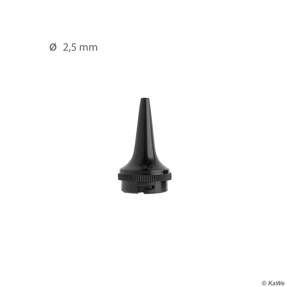 Dauer-Ohrtrichter schwarz, Ø 2,5 mm