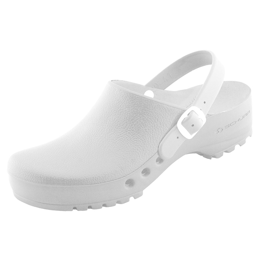 antist. ChiroClogs Professional mit Fersenriemen weiß, Gr. 45