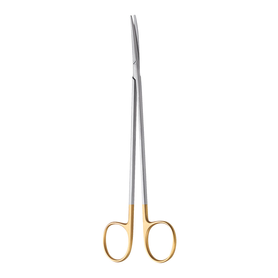 TC-Präparierschere nach TOENNIS gebogen, 17,5 cm
