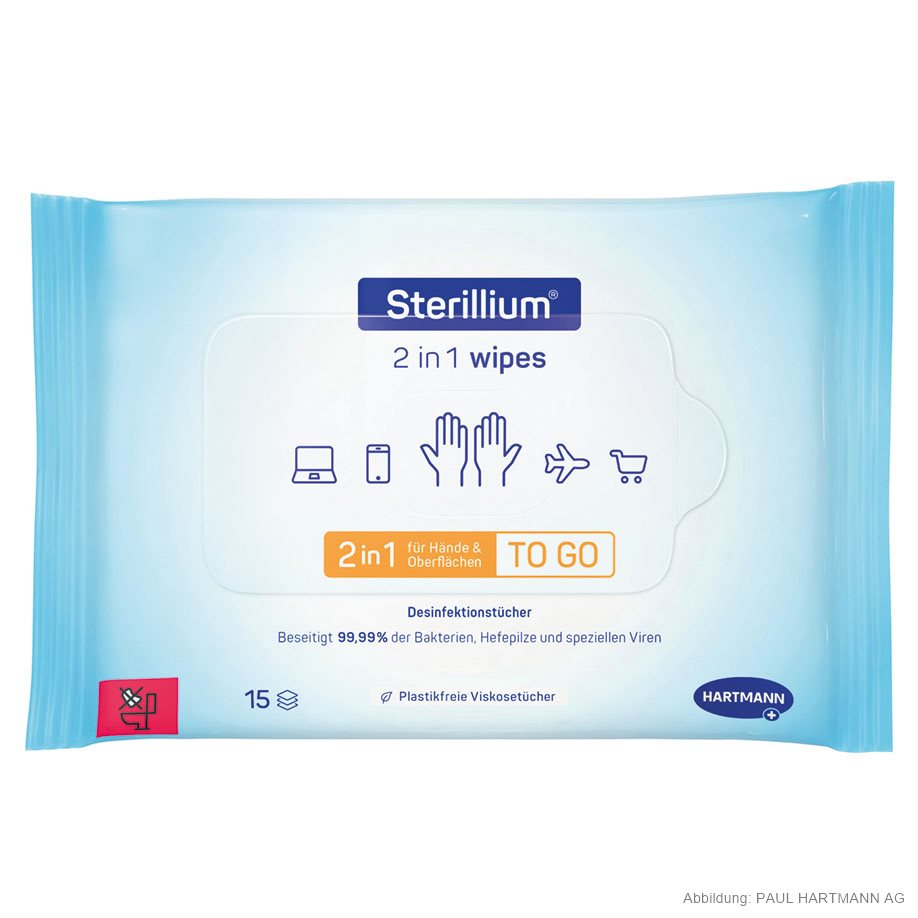 Sterillium 2in1 wipes (15 Tücher),