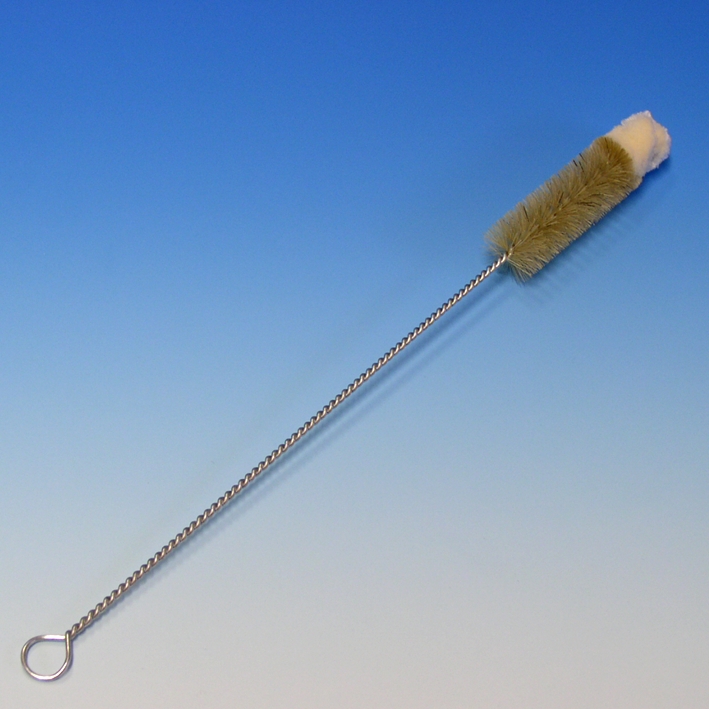 Reagenzglasbürste mit Wollbüschel