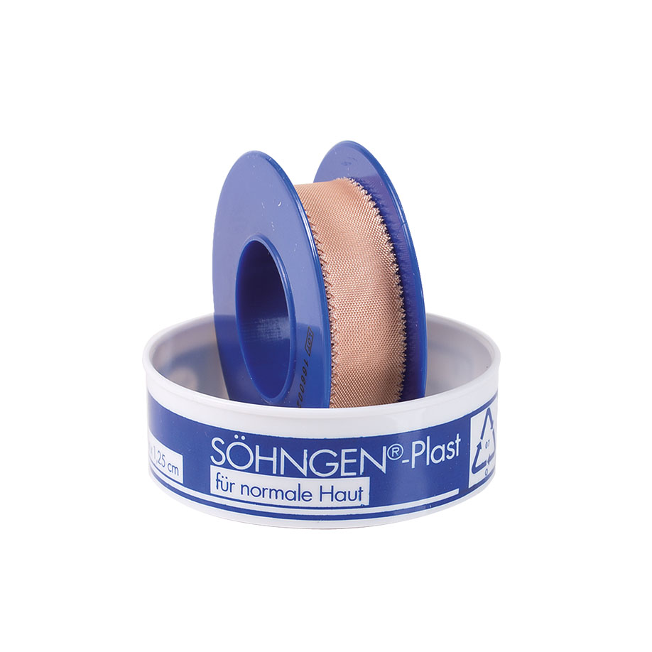 SÖHNGEN-Plast Heftpflaster ca. 5 m x 1,25 cm mit Schutzring