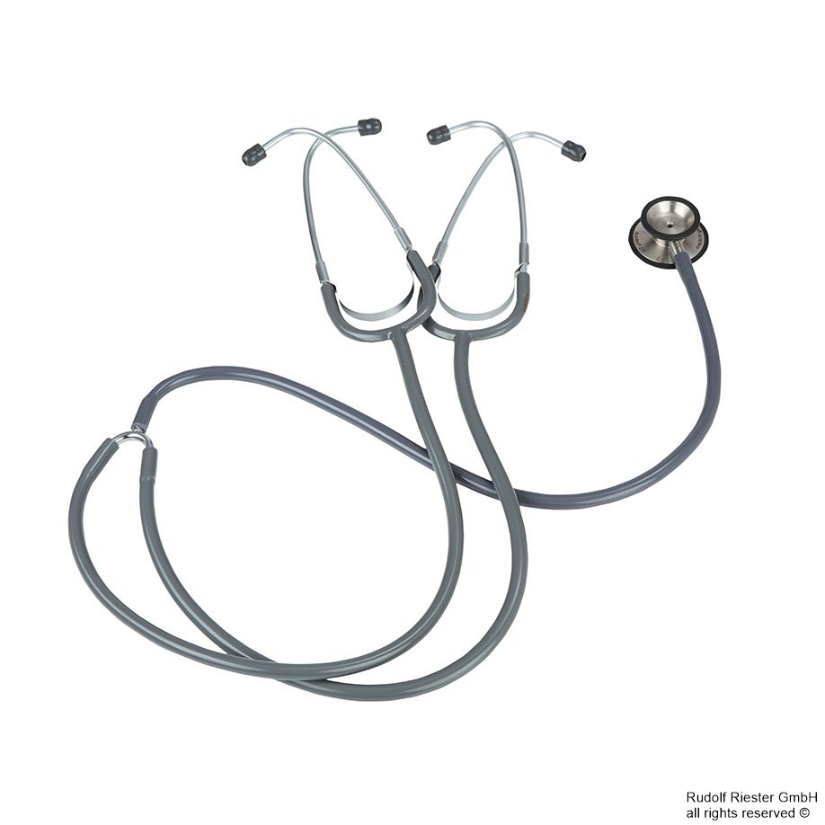duplex Lehrstethoskop schiefergrau,