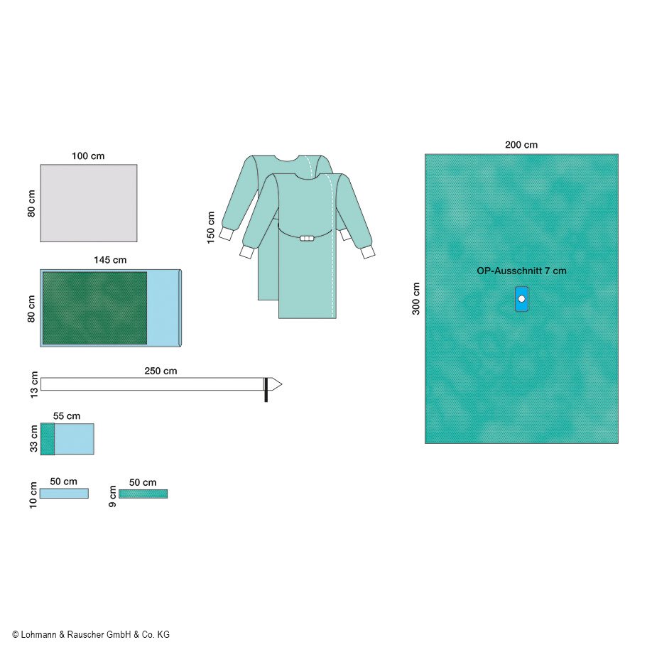 Raucodrape PRO Arthroskopie-Set III,