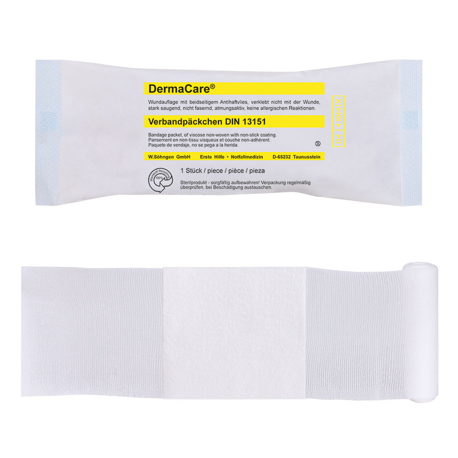 DermaCare Verbandpäckchen DIN 13151 mittel, steril
