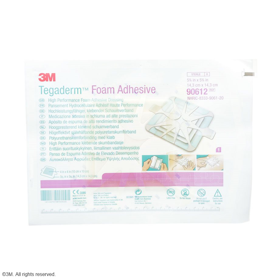 3M Tegaderm Foam Adhesive Schaumverband quadratisch, 14,3 x 14,3 cm (10 Stck.)