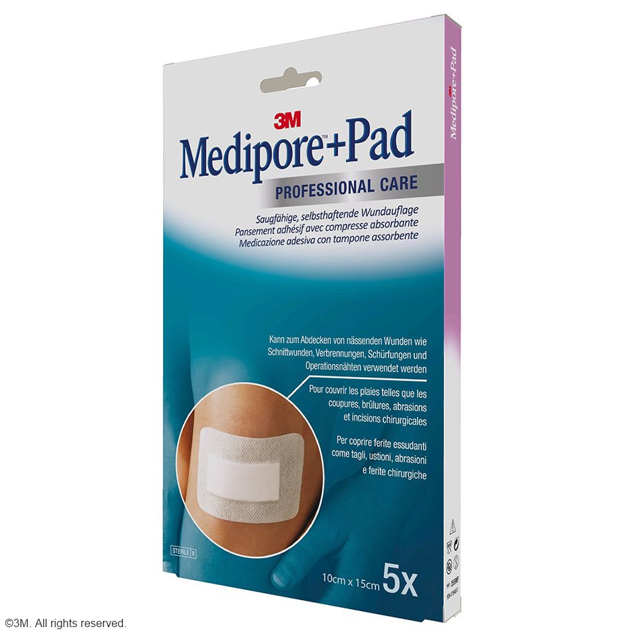 3M Medipore + Pad Fertigverband, steril,