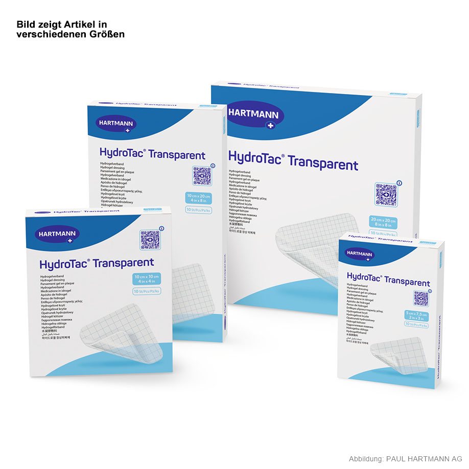 HydroTac transparent steril 10 x 10 cm Wundauflage (10 Stck.)