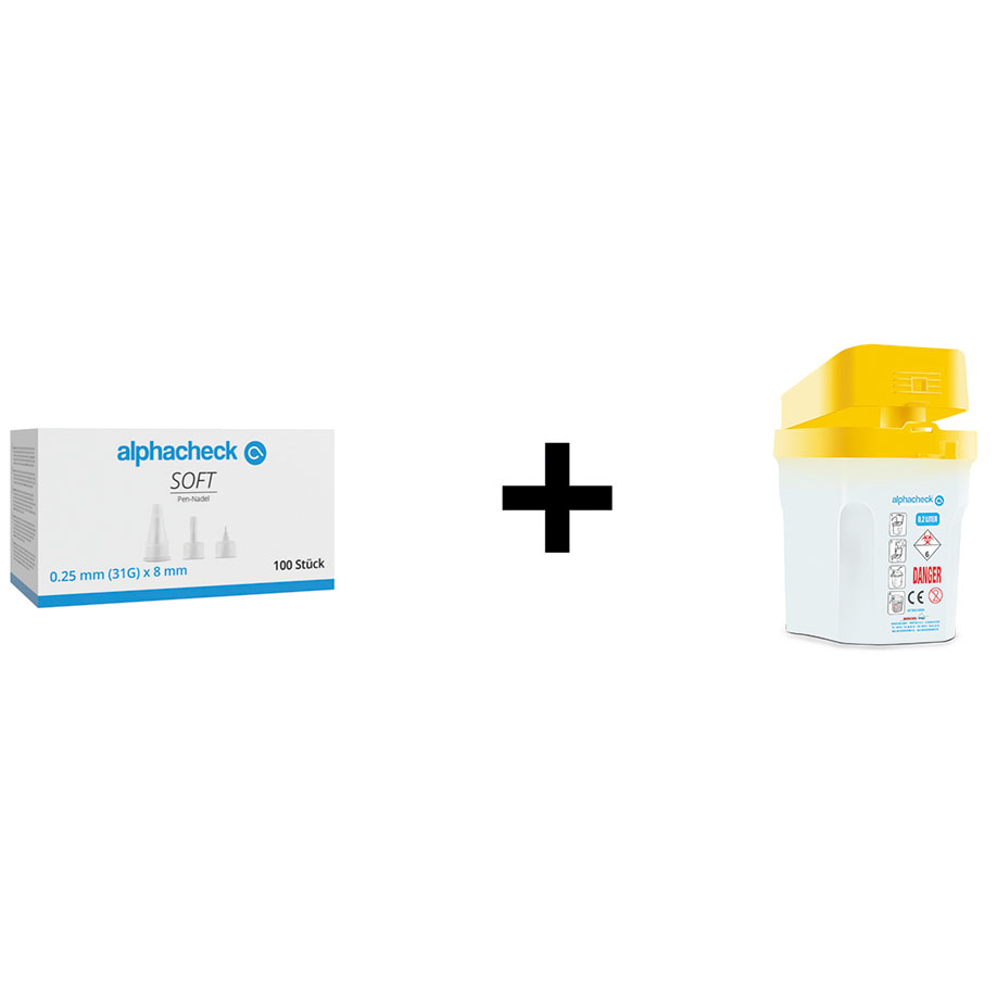 alphacheck soft Pen-Nadeln 8 mm