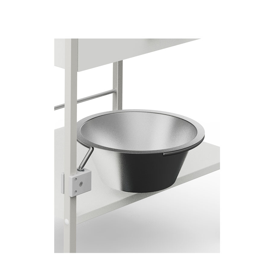 Abwurfschale Ø 320 mm aus Edelstahl