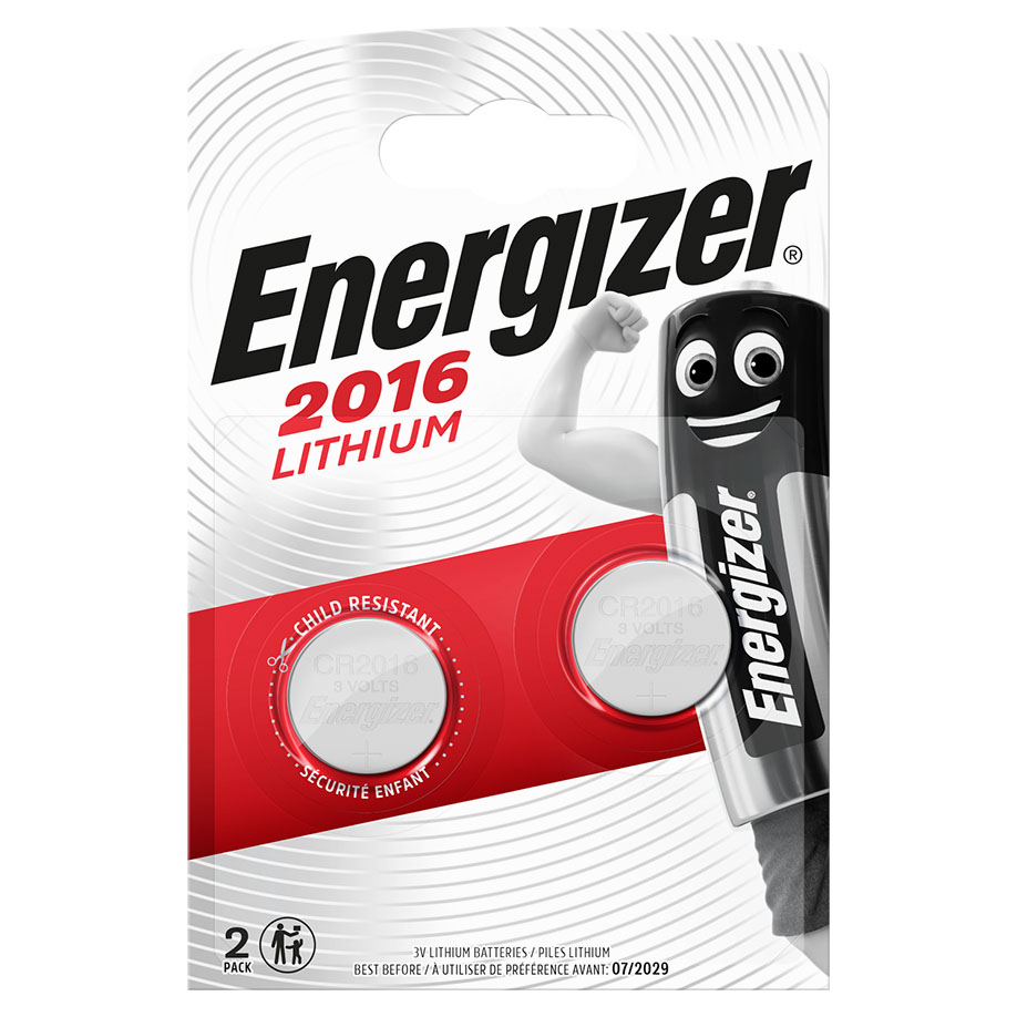 Energizer Batterie Typ CR2016, 3 V (2er-Pack)
