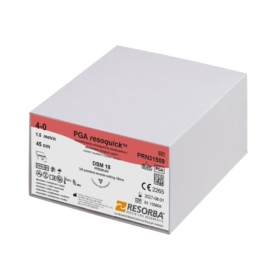 PGA-RESOQUICK DSM 18 4/0=1,5, ungefärbt,