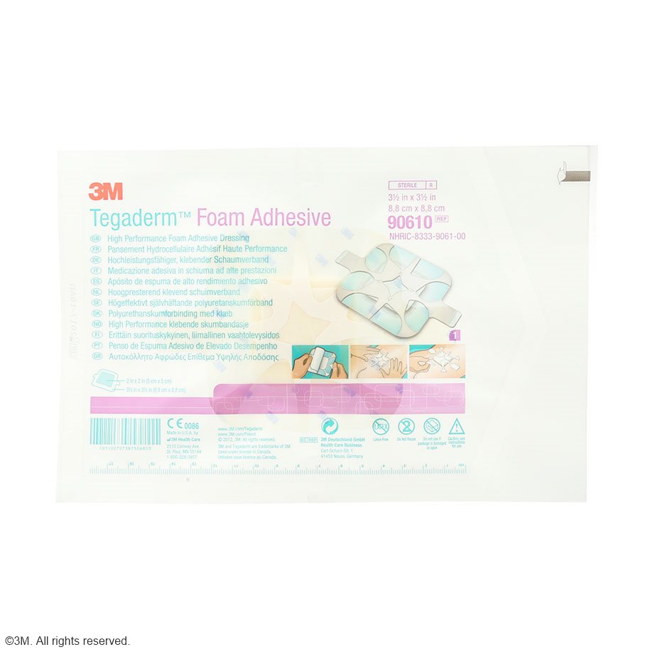 3M Tegaderm Foam Adhesive Schaumverband quadratisch, 8,8 x 8,8 cm (10 Stck.)