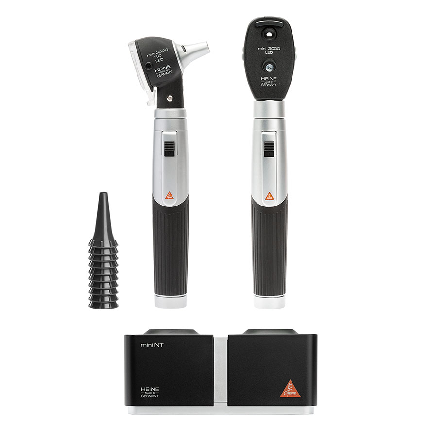 mini 3000 LED Diagnostik-Set schwarz mit 2 mini 3000 Ladegriffen und