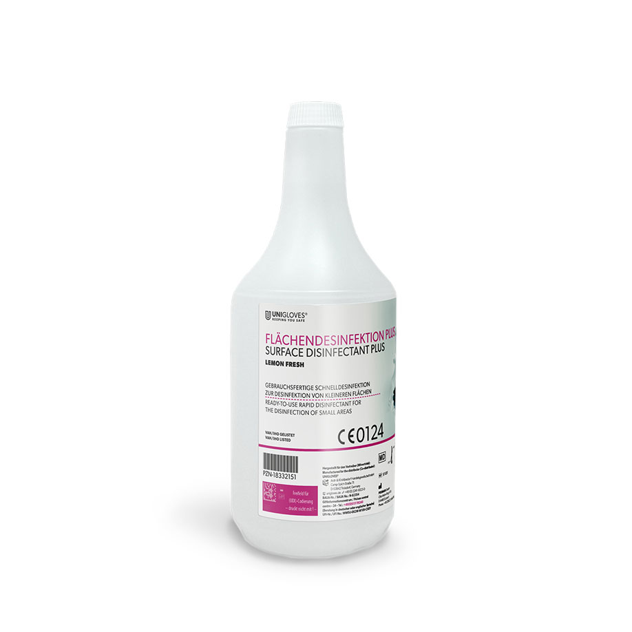 Unigloves Flächendesinfektion PLUS 1 Ltr., lemonfresh