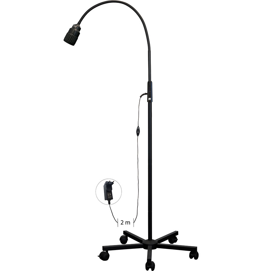 KaWe MASTERLIGHT LED 2F, fokussierbar, Untersuchungsleuchte inkl. 5-Fuß-Fahrstativ